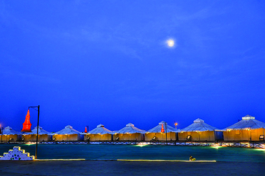 The Magical View of the Full Moon Night